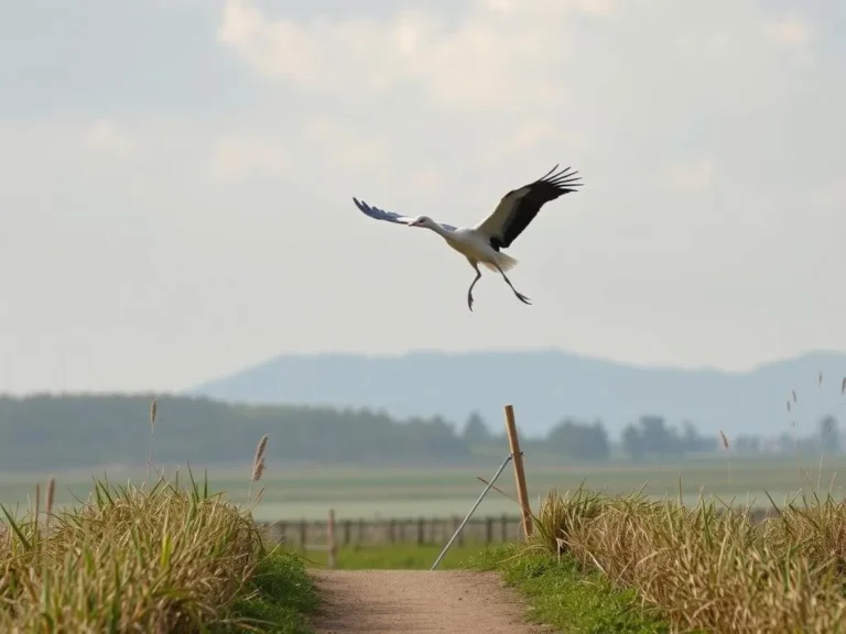 Crane Crossing Your Path: A Spiritual Journey of Transformation