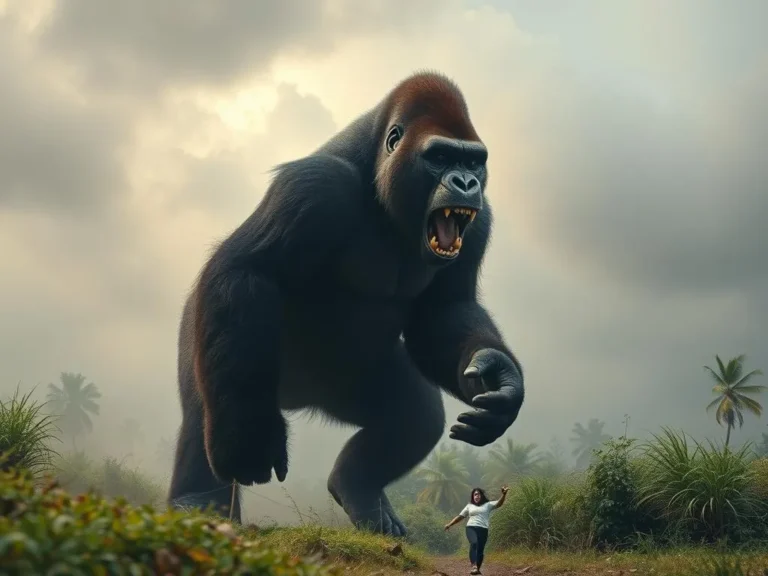 The Spiritual Meaning of ‘Giant Gorilla Chasing Me’ in Your Dreams