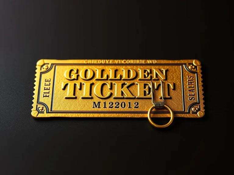 Golden Ticket Spiritual Meaning: Unlocking the Secrets of Abundance and Transformation