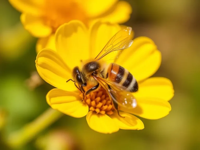 The Honey Bee’s Spiritual Meaning: Unlocking the Secrets of Nature’s Busy Pollinators