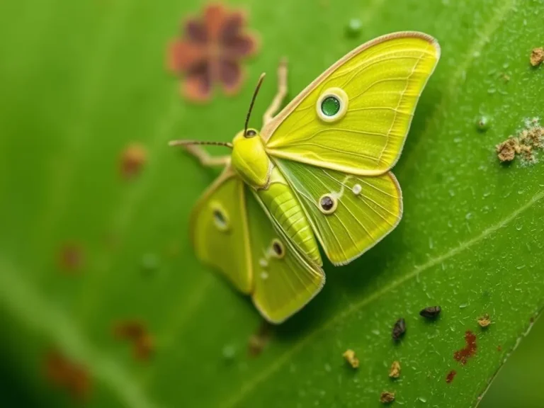 Lime Green Moth: Unlocking the Spiritual Significance of this Enchanting Creature