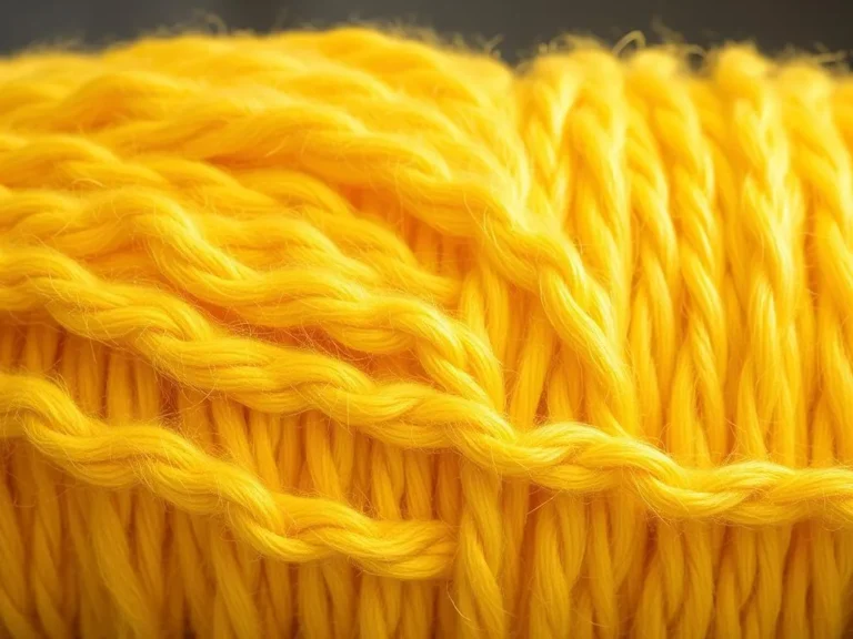 Yellow Wool Spiritual Meaning: Unlocking the Vibrant Energy of the Golden Hue